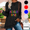 Custom name loose sweatshirt