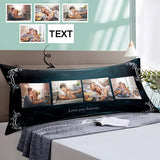 Print Picture on Collage Pillowcase Custom Photo&Text Black Body Pillow Case 20