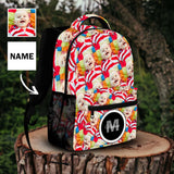 Custom Photo & Name Printed Backpack Make Your Own Fun Design Casual Backpack