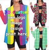 Personalized Blazers Coat Custom Background Business Suit Vintage Blazers