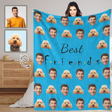 Custom Face Best Friends Ultra-Soft Micro Fleece Blanket