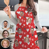 Custom Face Bursting Love All Over Print Adjustable Apron