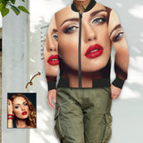 Custom Face Girlfriend Men's Bomber Jacket