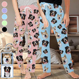 【Flash Sale】Custom Face Pet Face Multicolor Slumber Party Unisex Long Pajama Pants Best Christmas Gifts for Pet Lovers