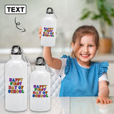 Custom Text Sport Bottle Kids Water Bottle 14/21 OZ Aluminum Personalized Travel Tumbler