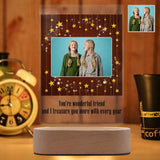 Custom Photo Best Friends Clear Acrylic Plaque