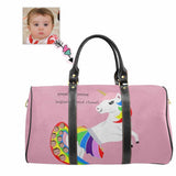 Custom Face White Horse Travel Bag