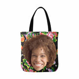 Custom Fashion  Smile Photo Tote Bag