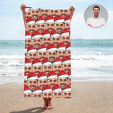 Custom Face Multiple Heads Bath Towel 30