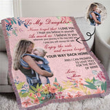 Custom Photo Mom Love Ultra-Soft Pink Tassel blanket