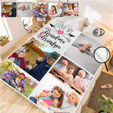 Custom Photo My Dear Grandma Ultra-Soft Micro Fleece Blanket