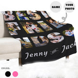 Custom Photo&Name&Date Memorial Book Ultra-Soft Micro Fleece Blanket