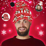 Custom Face Red Christmas Tree Santa Hat