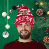 Custom Face Snow Christmas Santa Hat