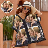 Custom Photo Couple Memory Women's Bikini Swimsuit Cover Up