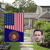 Custom Face U.S. Marine Garden Flag