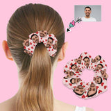 Custom Face Love Heart Hair Scrunchie