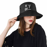 Custom Text Be Quiet Gesture Unisex Bucket Hat