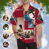 Custom Image Hawaiian Shirt with Photo Christmas Pattern Design Your Own Hawaiian Shirt