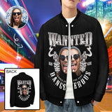 Custom Fanny Face Wanted Men's Bomber Jacket Outerwear