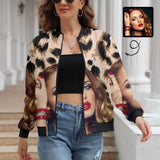 Custom Face Leopard Women's Jacket