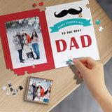 Custom Photo Best Dad Wooden Photo Puzzle 1000 Pieces