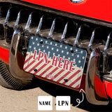 Custom Name Flag License Plate