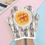 Custom Photo Seamless Heat Resistant Oven Mitt(A Pair)