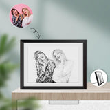 Custom Photo Sisters Photo Panel for Tabletop Display