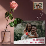 Custom Photo We Belong Together Photo Panel for Tabletop Display