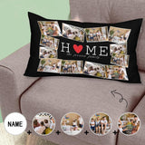 Custom Photo&Name Home Rectangle Pillow Case