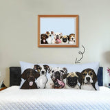 Print Photo on Body Pillow Case Custom Pet Face Animals Body Pillow Cover 20