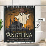 Custom Name Halloween Ghost Shower Curtain 66