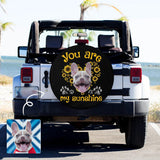 Custom Photo Sunshine Paw Print Spare Tire Cover