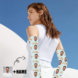 Custom Face&Name Ice Silk Sun Protection Sleeves