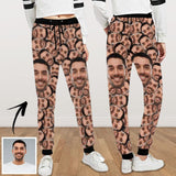 Custom Big Face Fashion Seamless Personalized Closed Bottom Casual Sweatpants