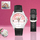 Custom Photo Swan Women's Classic Leather Strap Watch