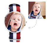 Unisex Custom Photo Watch,Nylon Strap