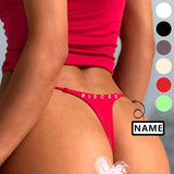 Custom Thong Panties with Name Personalized Crystal 26 Initial DIY Letter Underwear for women Waist Chain Body Jewelry Gifts for Her(DHL is not supported)